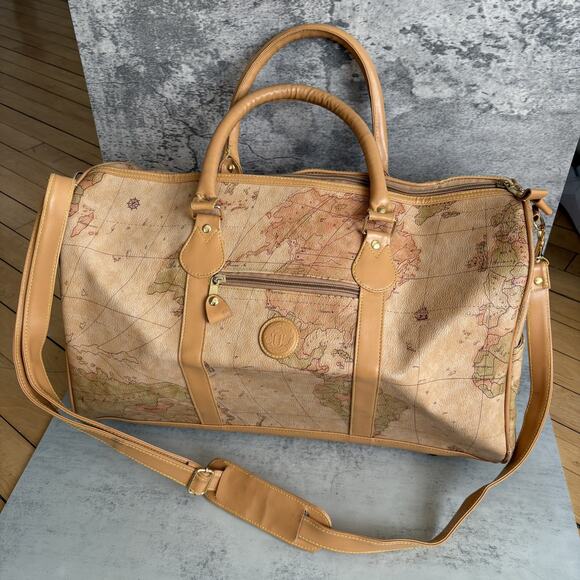 Men Women Prezzo TM World Map Large Duffle Weekend Travel Bag, 15x20
